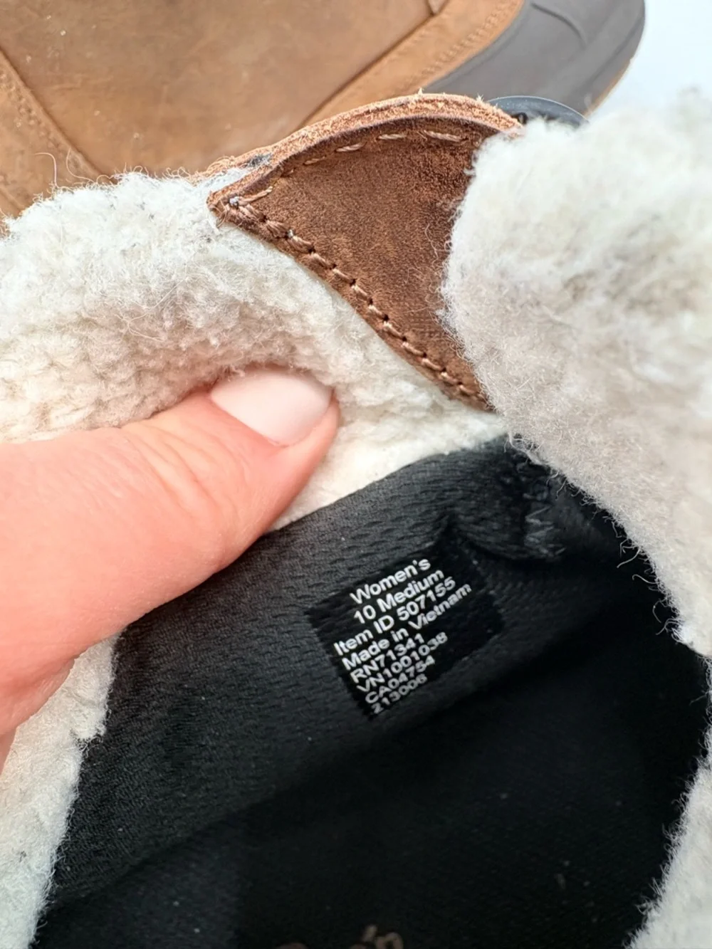 L.L.Bean Brown Duck Boots with Sherpa Lining Women's Storm Chaser Boots Lace-Up